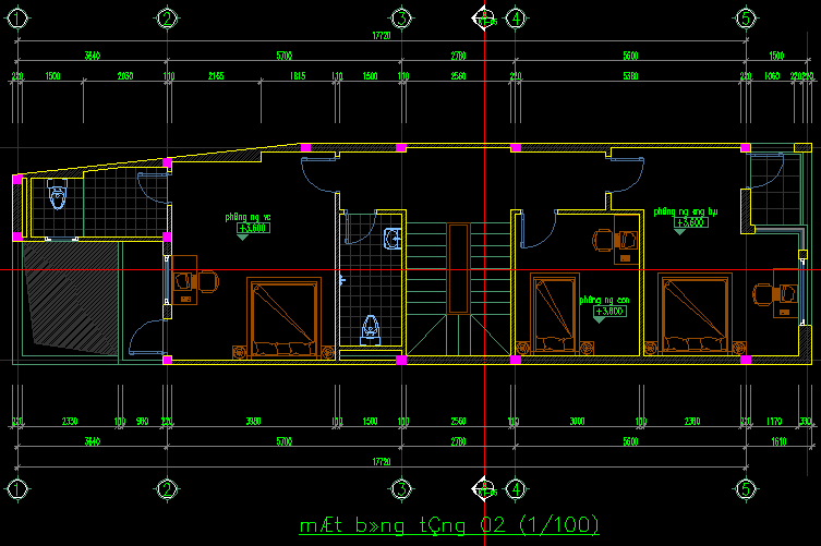 thiết kế nhà ống,nhà ống 5.1 x 17.7m,nhà ống 3 tầng,nhà mặt phố